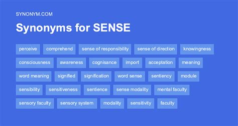 synonyms for sense